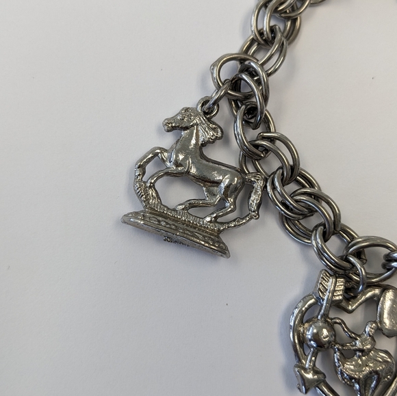 EVC SILVER TONE CHARM BRACELET - Picture 7 of 14